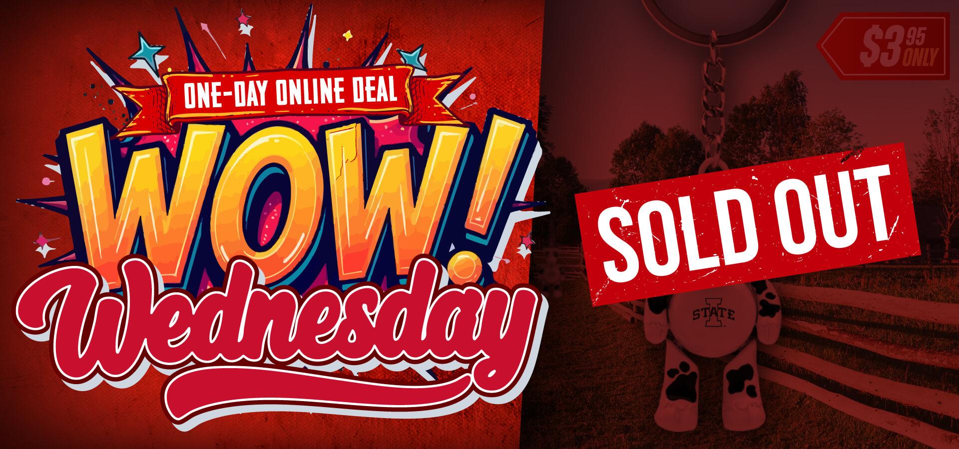 One-day Online Deal • WOW Wednesday • $3.95
